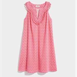 Vineyard Vines Pom Pom Sleeveless Sun Dress Pink Size Medium